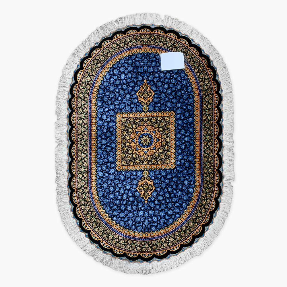 44587 ペルシャ絨毯 クム シルク 78×120